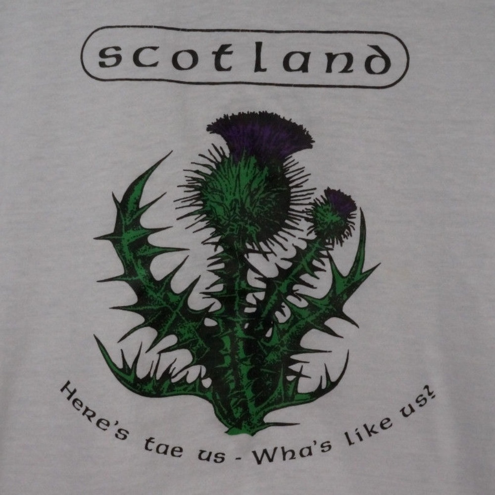 VTG 90's Scotland Short Sleeve T-Shirt Large